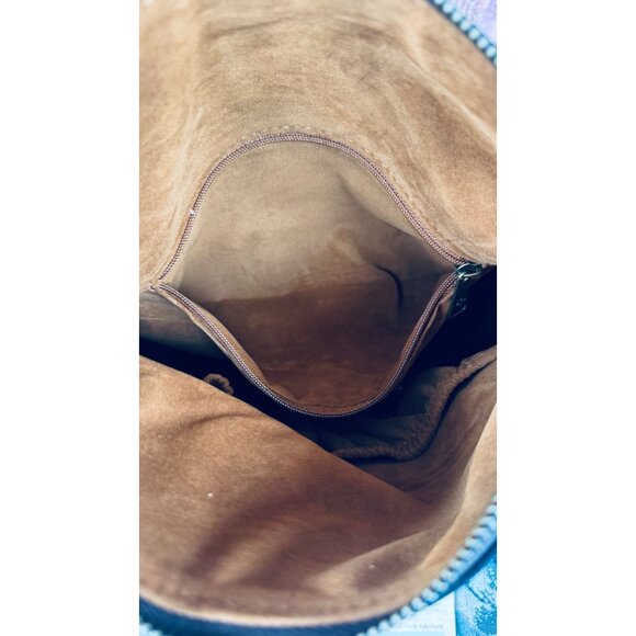 Patricia Nash Valerie Fold-over Wristlet Clutch Handbag Brown Tooled Leather - Picture 6 of 8